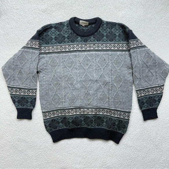 Vintage Concept  Fair Isle Wool Sweater - Picture 1 of 10